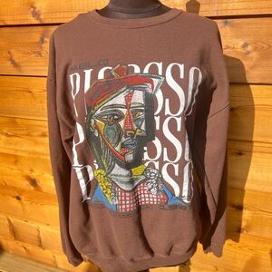 Brown Graphic sweatshirt